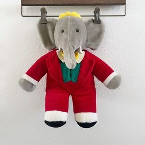 BABAR Vintage 1988 Babar the Elephant King Plush